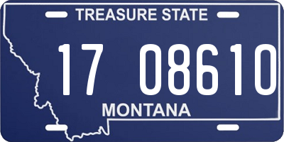 MT license plate 170861O