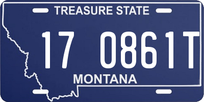 MT license plate 170861T