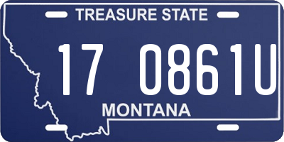 MT license plate 170861U