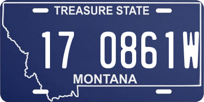 MT license plate 170861W