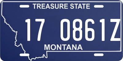 MT license plate 170861Z