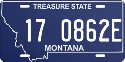 MT license plate 170862E