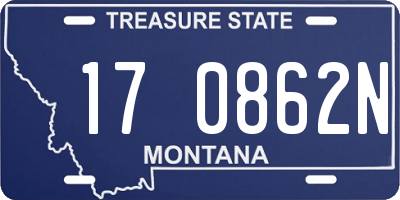 MT license plate 170862N
