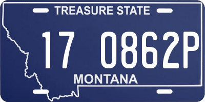 MT license plate 170862P