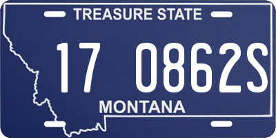 MT license plate 170862S