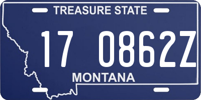 MT license plate 170862Z