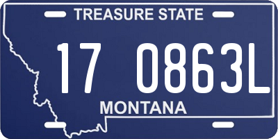 MT license plate 170863L