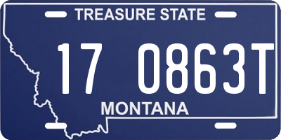 MT license plate 170863T