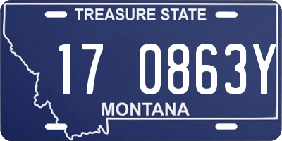MT license plate 170863Y