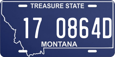 MT license plate 170864D