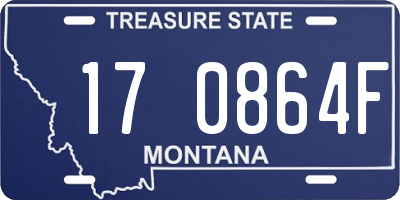 MT license plate 170864F