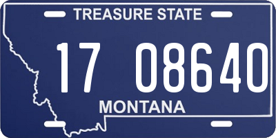 MT license plate 170864O