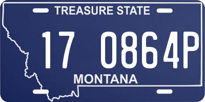 MT license plate 170864P