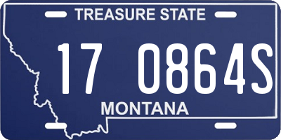MT license plate 170864S