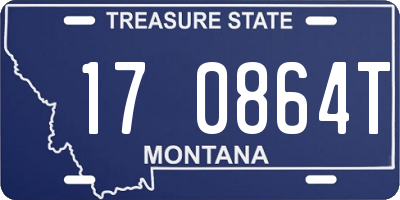 MT license plate 170864T