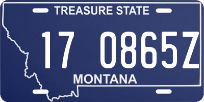 MT license plate 170865Z