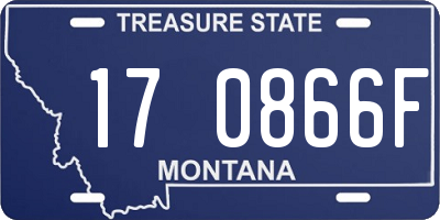 MT license plate 170866F