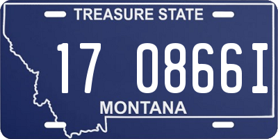 MT license plate 170866I
