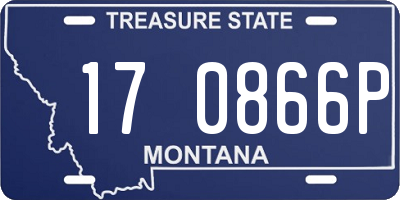 MT license plate 170866P