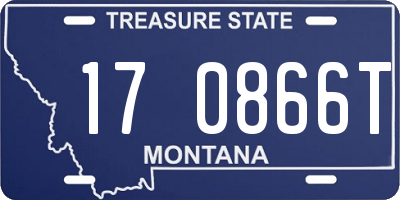 MT license plate 170866T