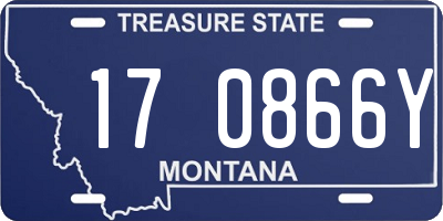 MT license plate 170866Y