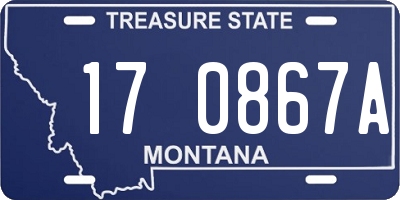 MT license plate 170867A