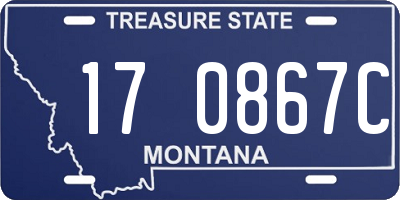 MT license plate 170867C
