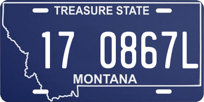 MT license plate 170867L