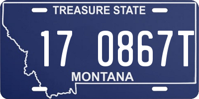 MT license plate 170867T