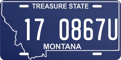 MT license plate 170867U