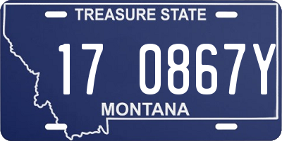 MT license plate 170867Y