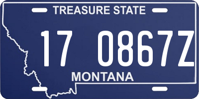 MT license plate 170867Z
