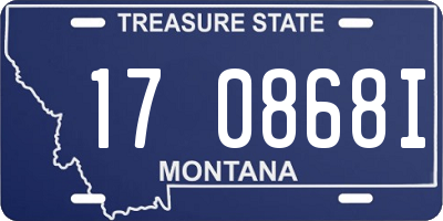 MT license plate 170868I