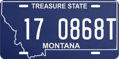 MT license plate 170868T