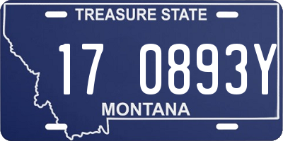 MT license plate 170893Y