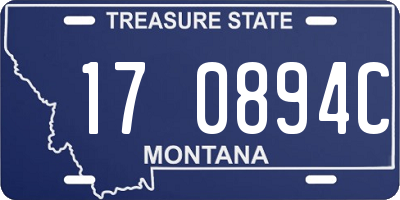 MT license plate 170894C