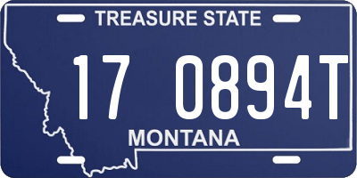MT license plate 170894T