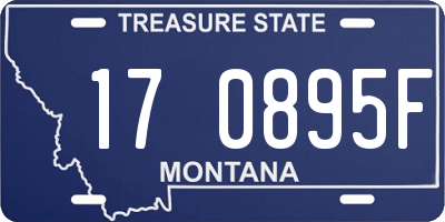 MT license plate 170895F