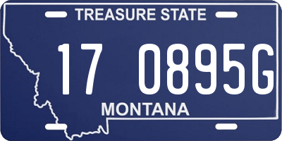 MT license plate 170895G