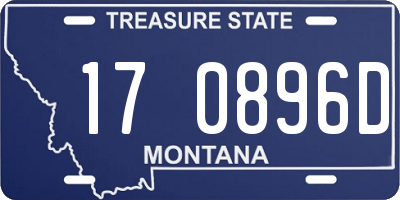 MT license plate 170896D