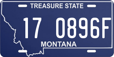 MT license plate 170896F