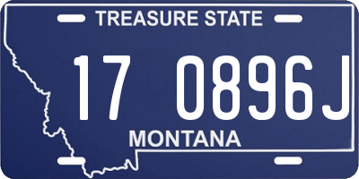 MT license plate 170896J