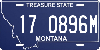 MT license plate 170896M