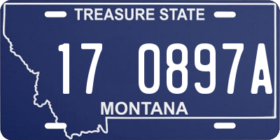MT license plate 170897A