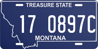 MT license plate 170897C