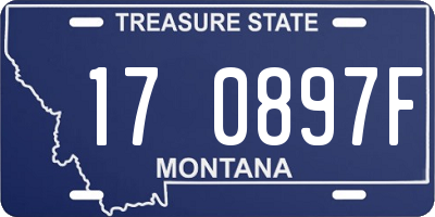 MT license plate 170897F
