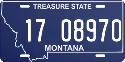 MT license plate 170897O
