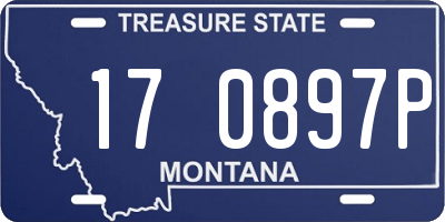 MT license plate 170897P