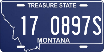 MT license plate 170897S