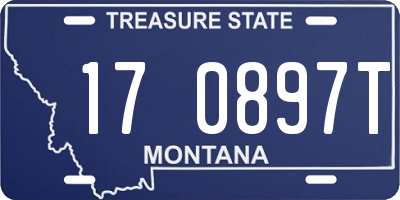 MT license plate 170897T